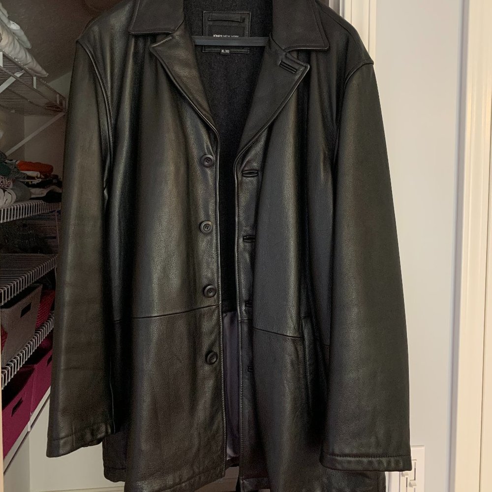 Jones New York Men's Leather Jacket
